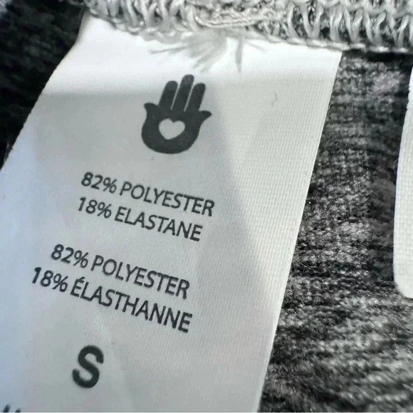 Spiritual Gangster Heather Gray High-Rise Multi Colored Stripes  Leggings Size S - Picture 6 of 13